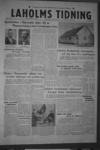 Förstasidan, Onsdag 27 maj 1959