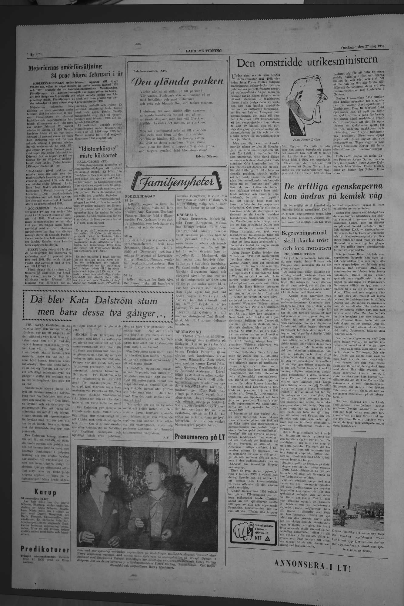 Laholms Tidning Onsdag 27 maj 1959, sida 4