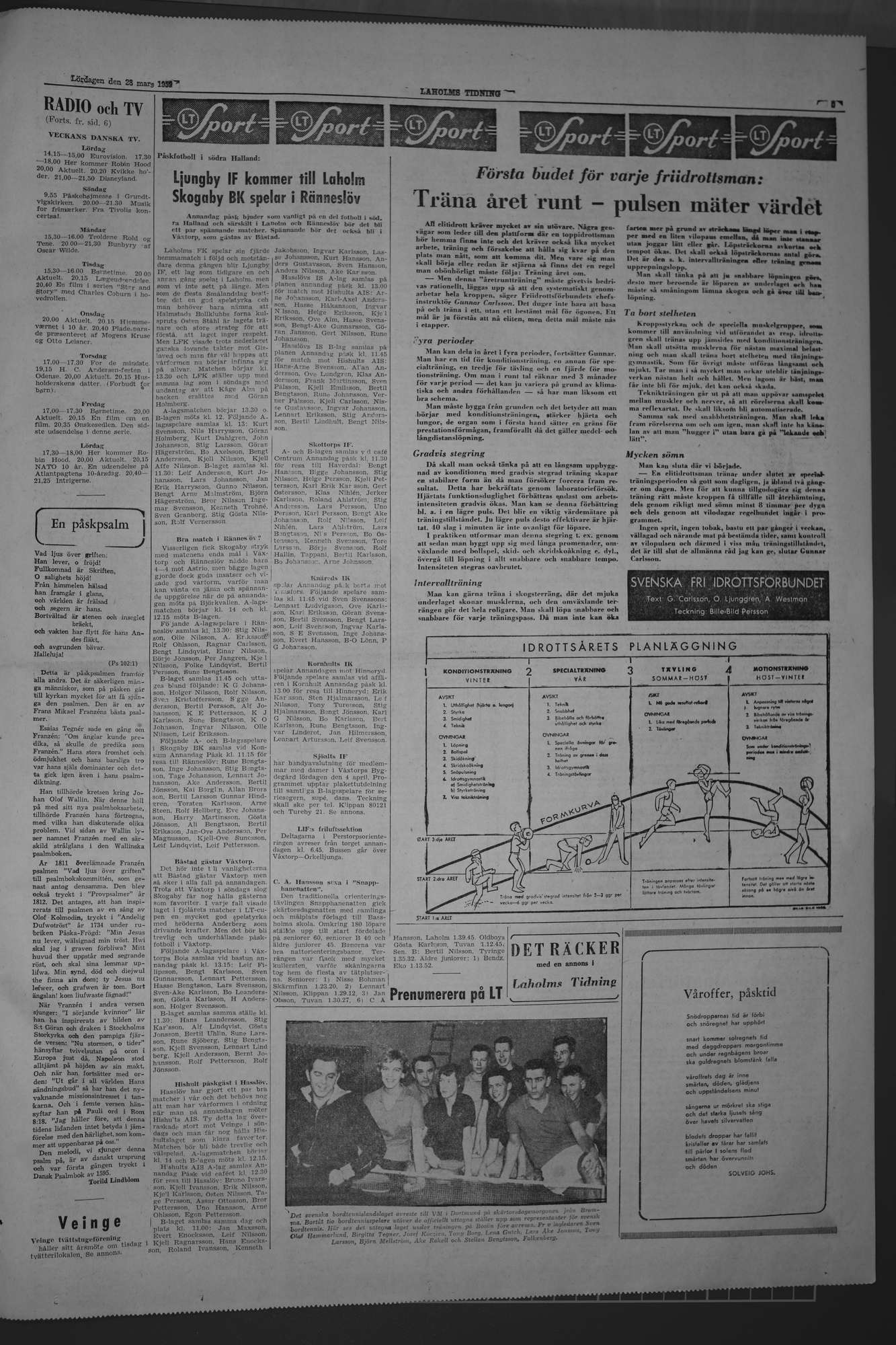 Laholms Tidning Lördag 28 mars 1959, sida 5