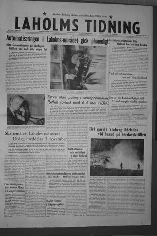 Förstasidan, Måndag 28 september 1959