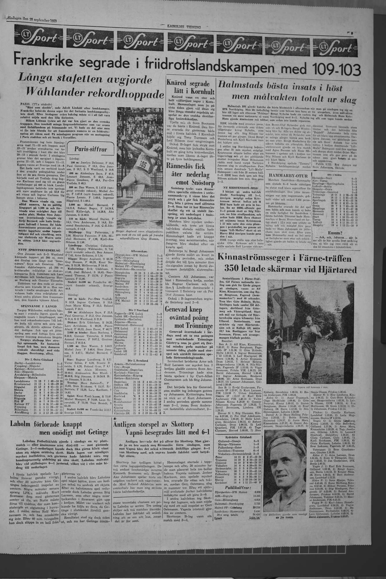 Laholms Tidning Måndag 28 september 1959, sida 5