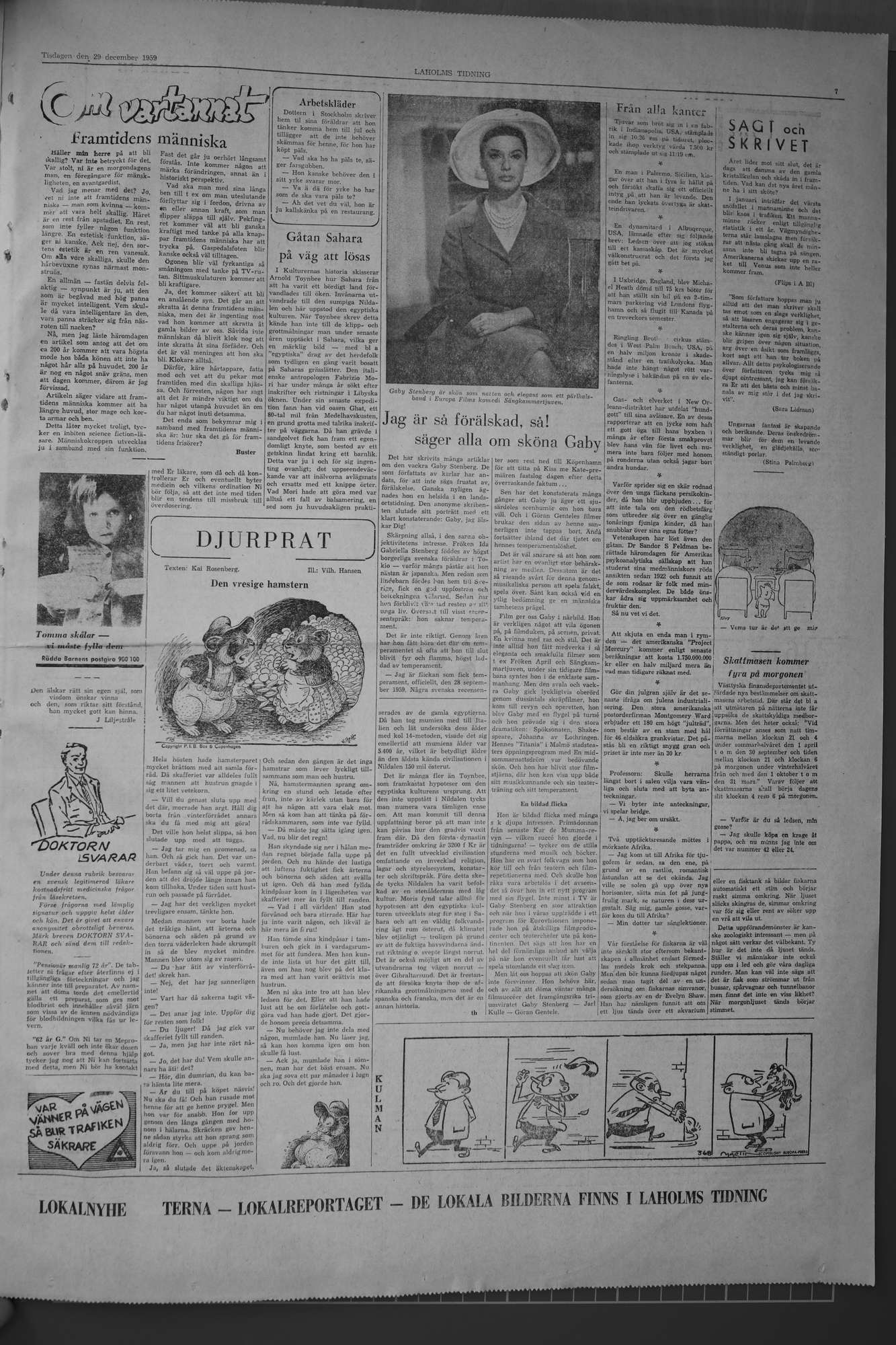 Laholms Tidning Tisdag 29 december 1959, sida 7