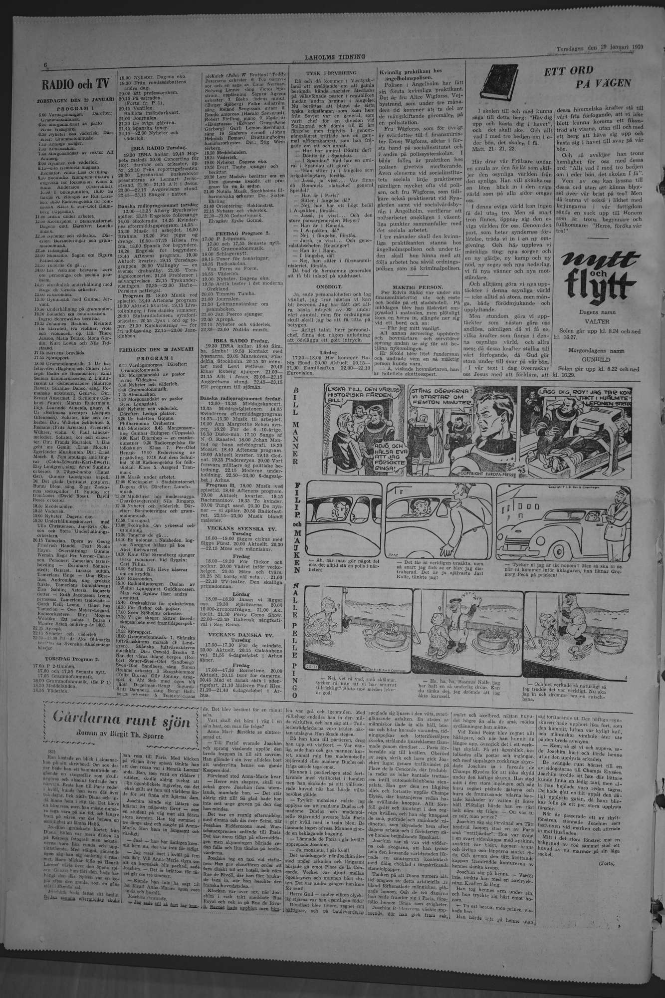Laholms Tidning Torsdag 29 januari 1959, sida 6