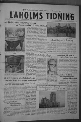 Förstasidan, Onsdag 29 juli 1959
