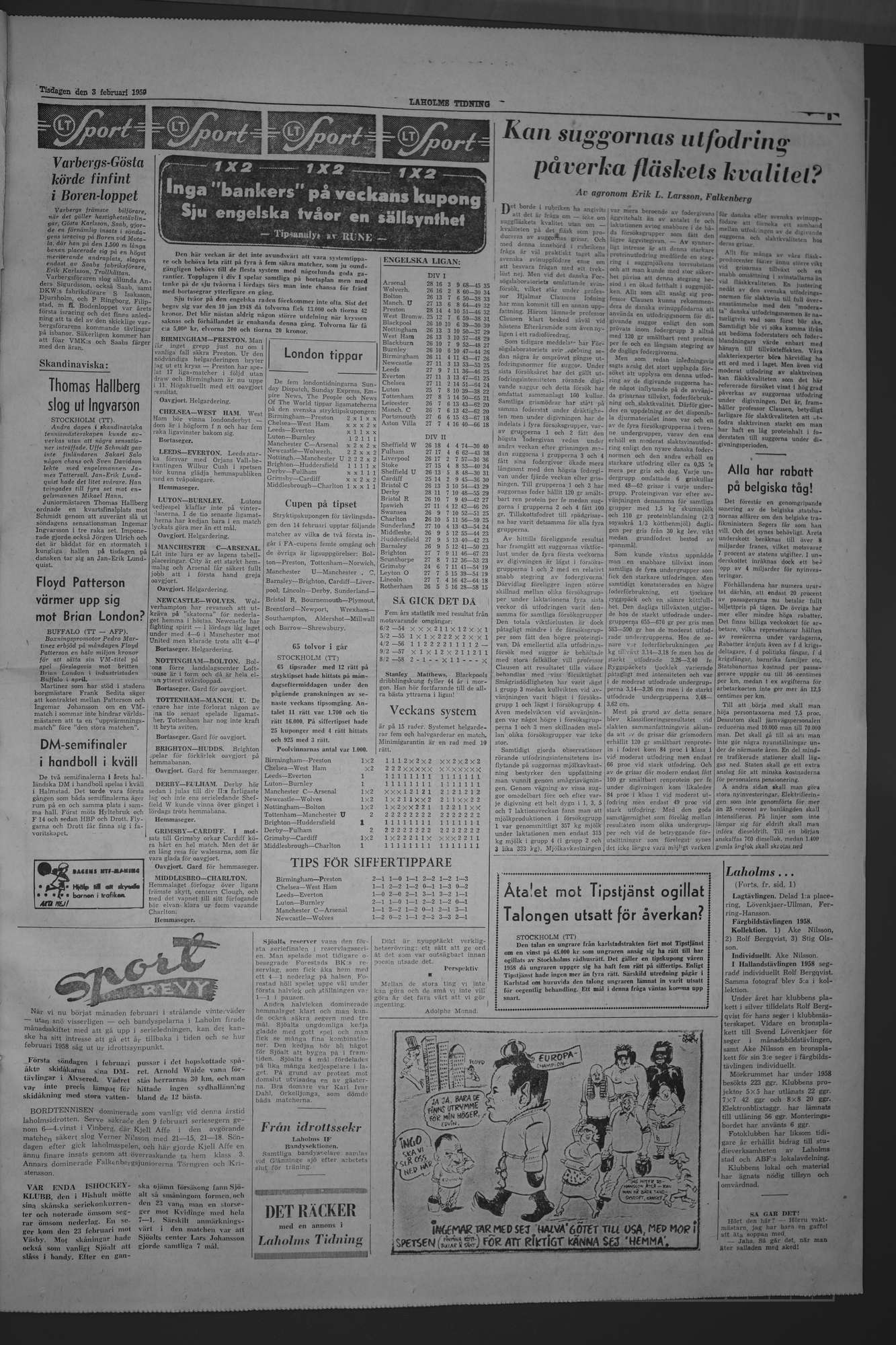 Laholms Tidning Tisdag 3 februari 1959, sida 5