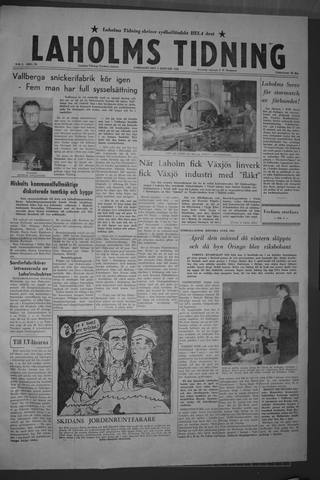 Förstasidan, Lördag 3 januari 1959