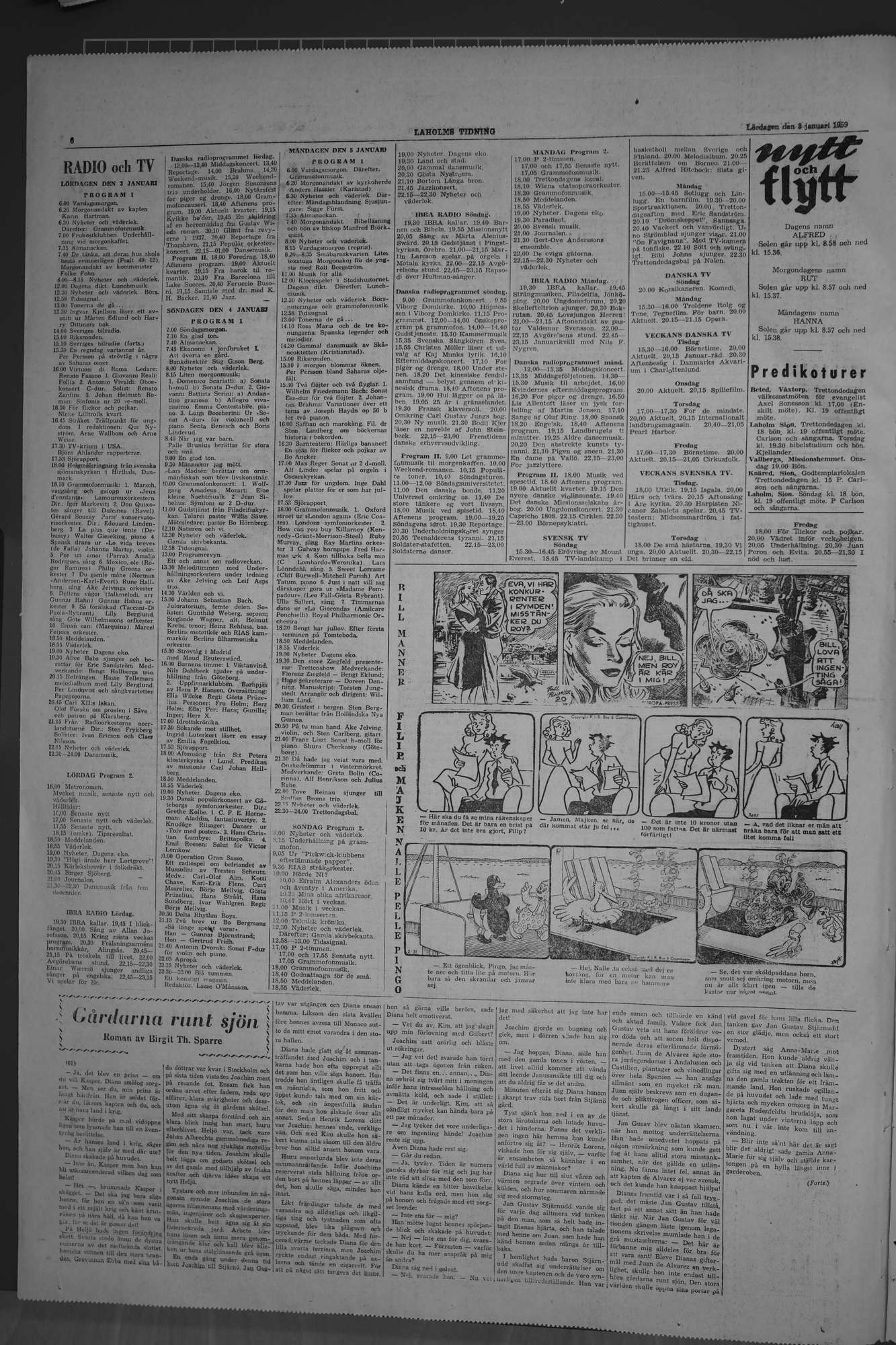 Laholms Tidning Lördag 3 januari 1959, sida 6