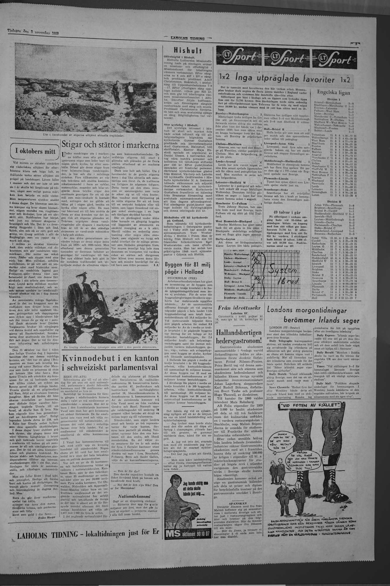 Laholms Tidning Tisdag 3 november 1959, sida 5