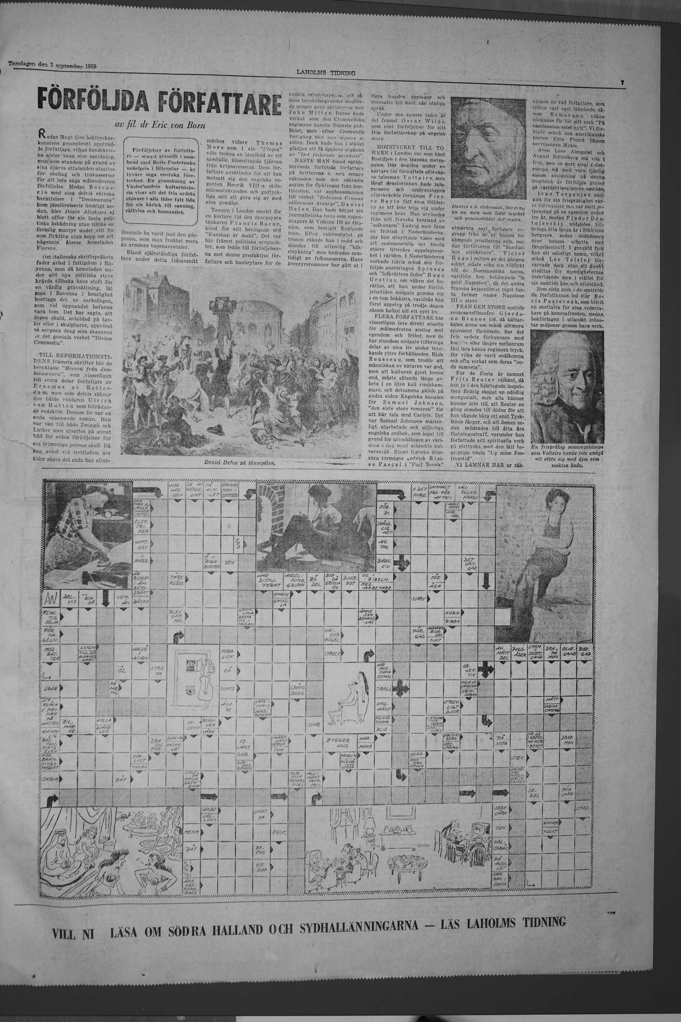 Laholms Tidning Torsdag 3 september 1959, sida 7