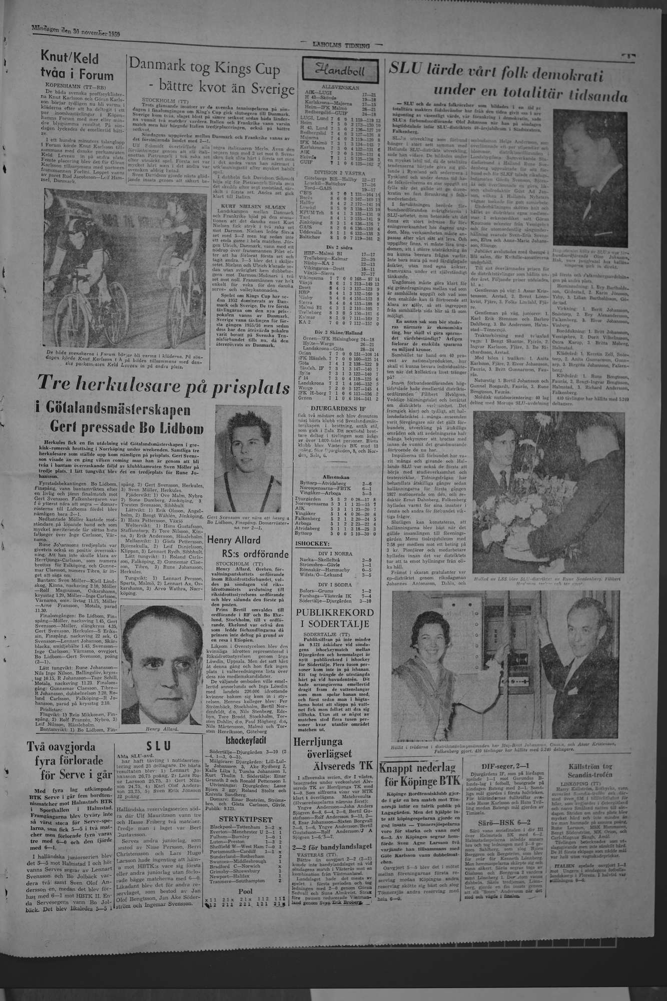 Laholms Tidning Måndag 30 november 1959, sida 5