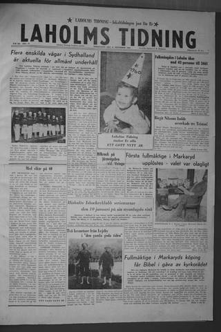Förstasidan, Torsdag 31 december 1959