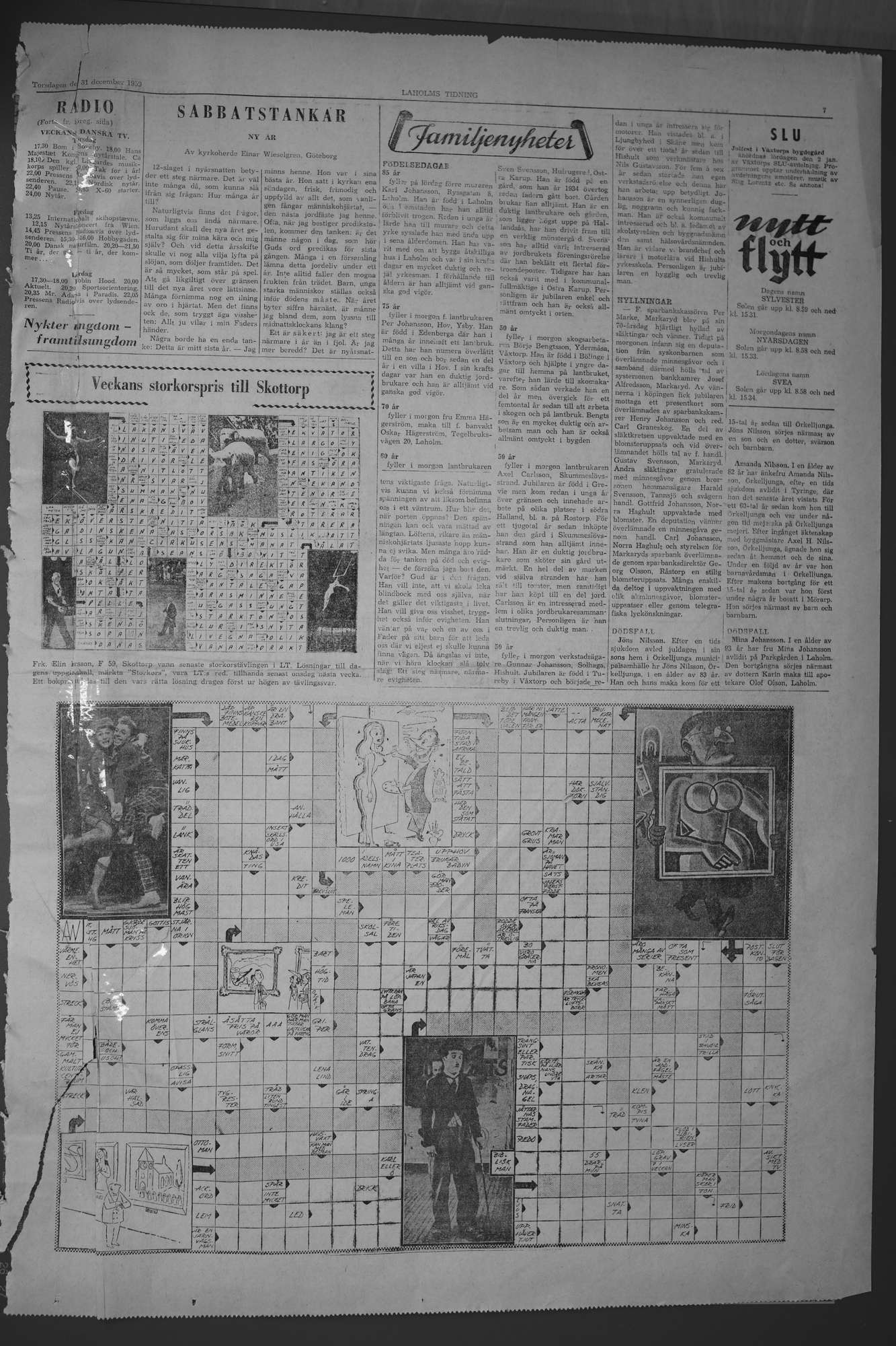 Laholms Tidning Torsdag 31 december 1959, sida 7