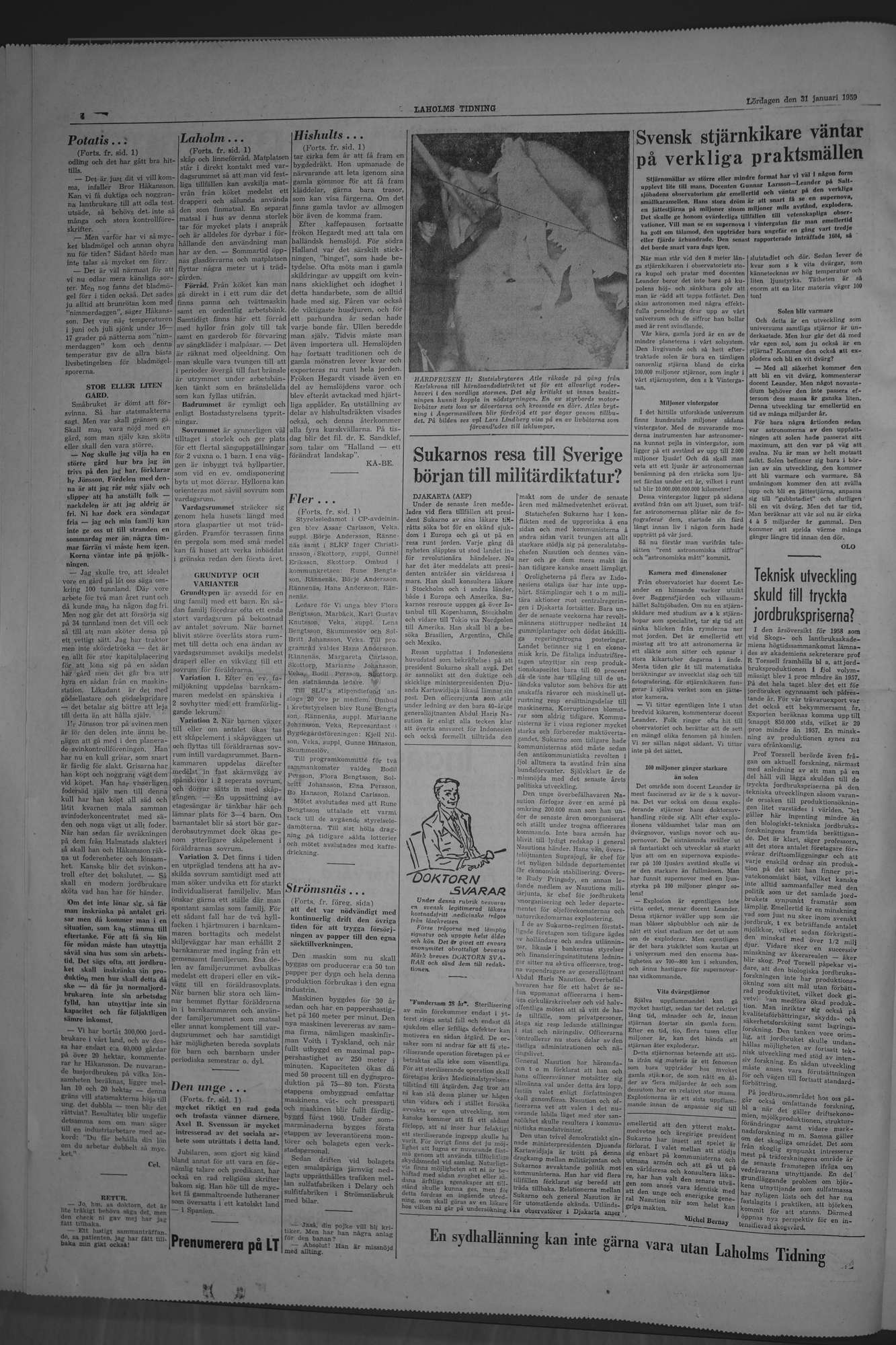 Laholms Tidning Lördag 31 januari 1959, sida 4
