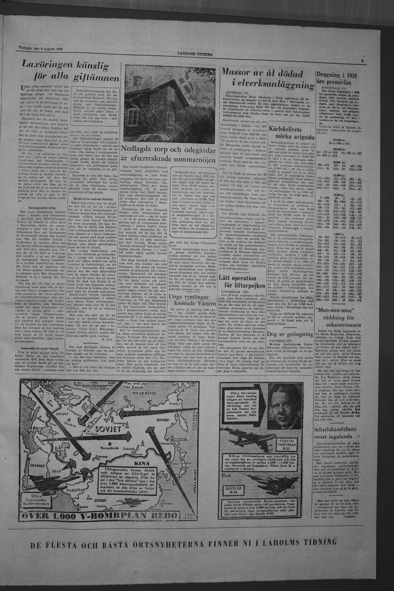 Laholms Tidning Tisdag 4 augusti 1959, sida 3