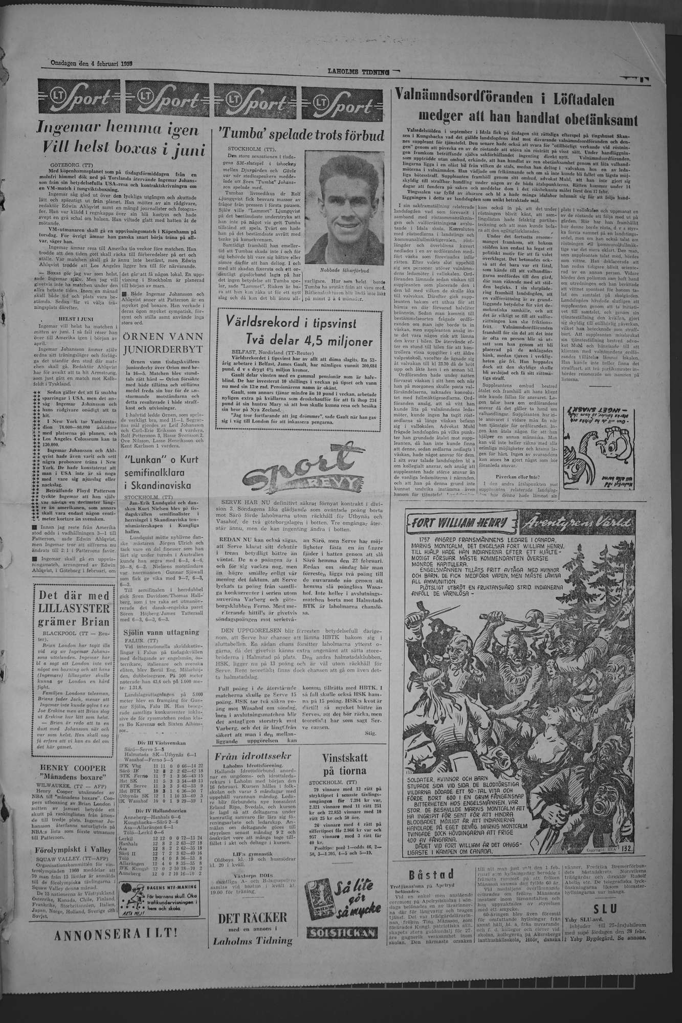 Laholms Tidning Onsdag 4 februari 1959, sida 5