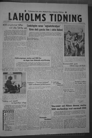Förstasidan, Lördag 4 juli 1959