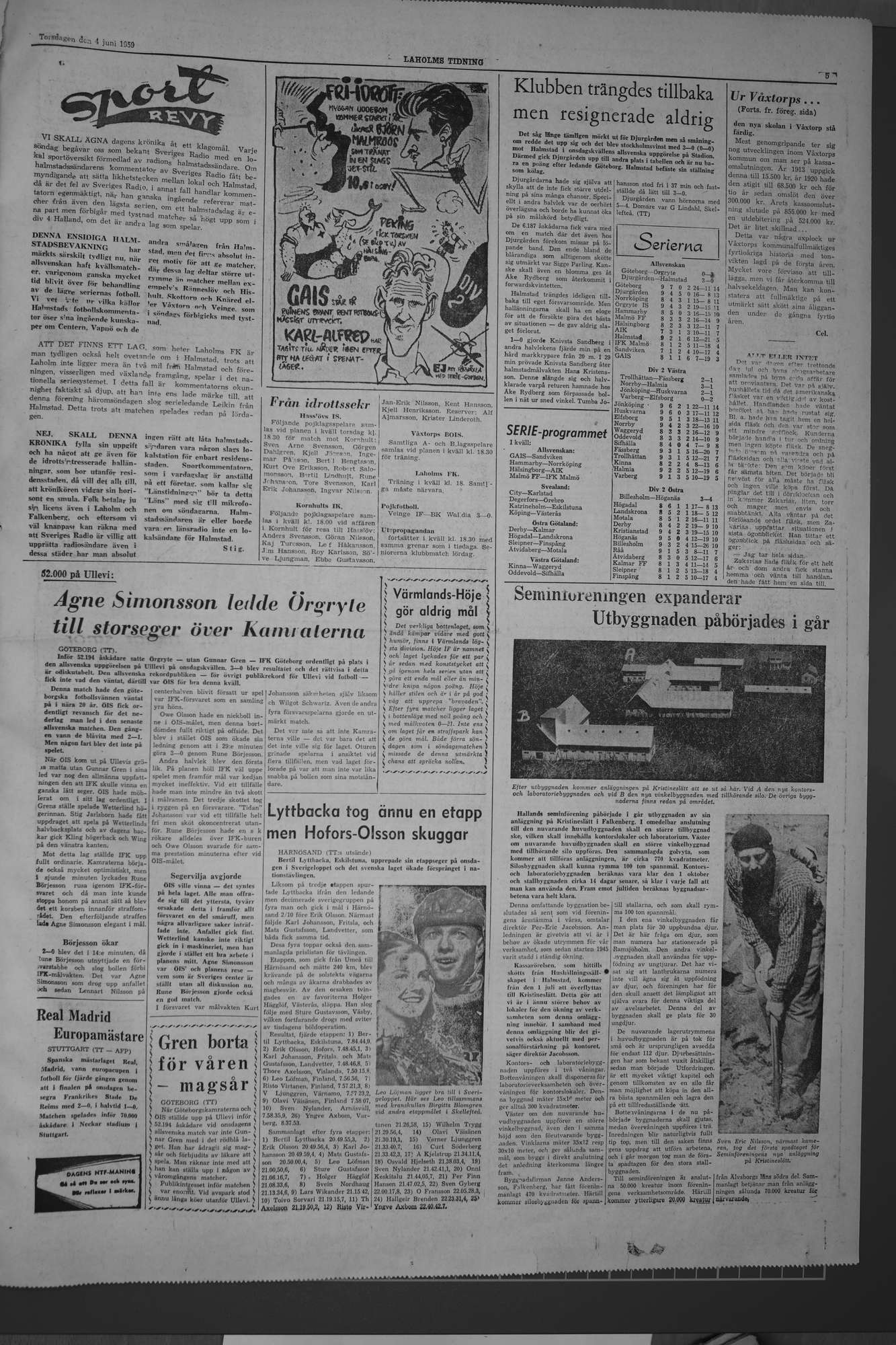 Laholms Tidning Torsdag 4 juni 1959, sida 5