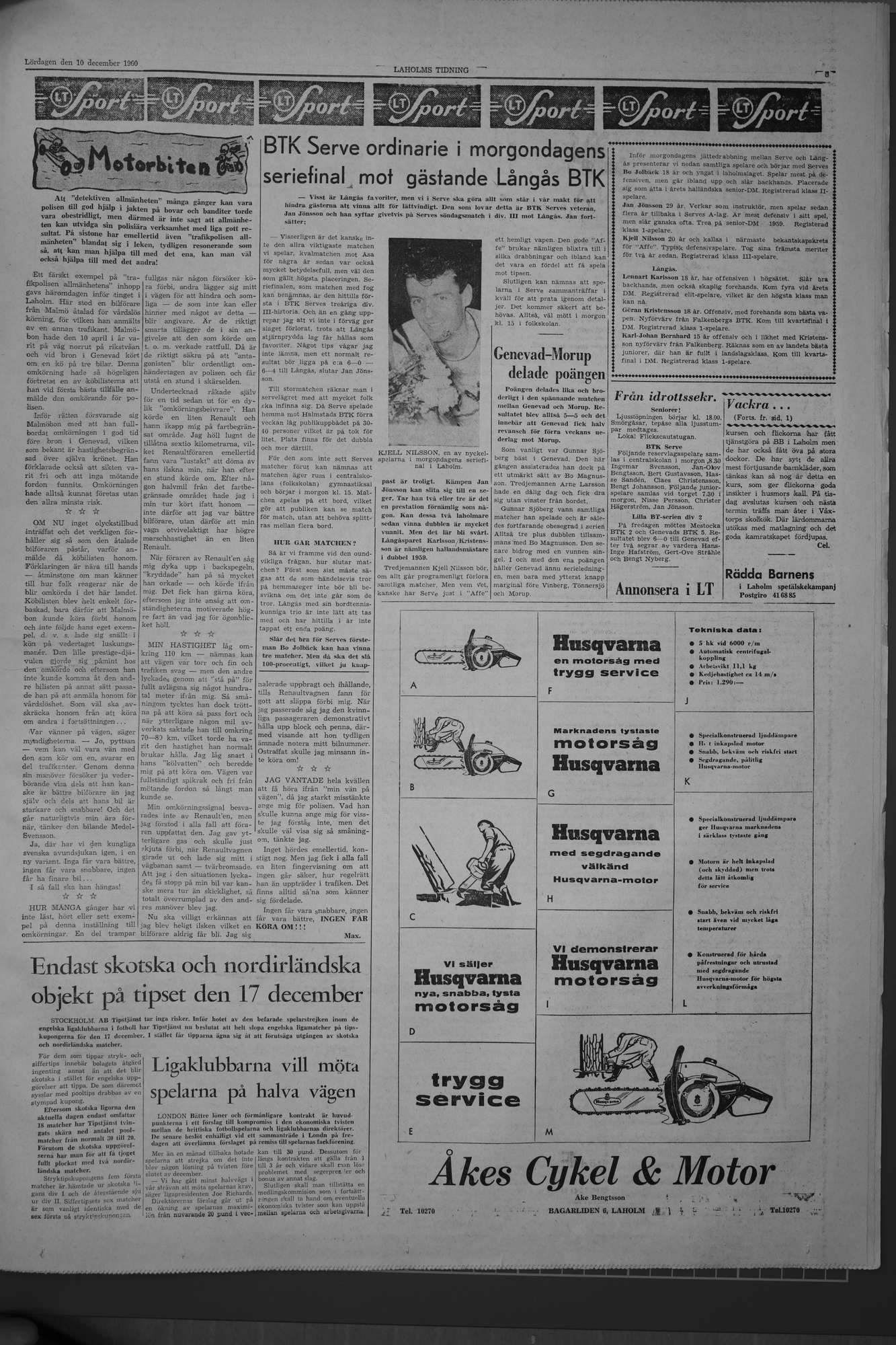 Laholms Tidning Lördag 10 december 1960, sida 5