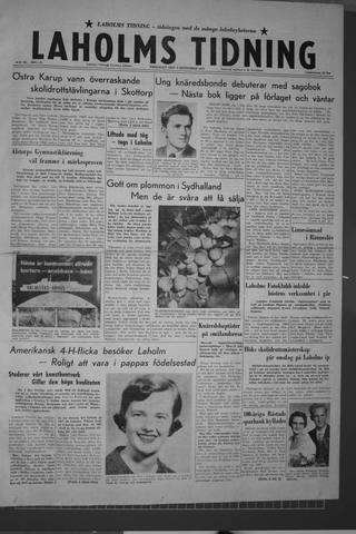 Förstasidan, Fredag 4 september 1959