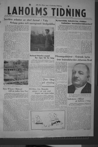 Förstasidan, Torsdag 5 november 1959
