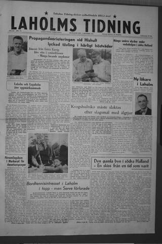 Förstasidan, Måndag 5 oktober 1959