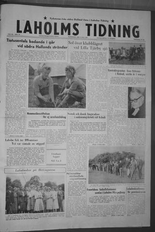 Förstasidan, Måndag 6 juli 1959