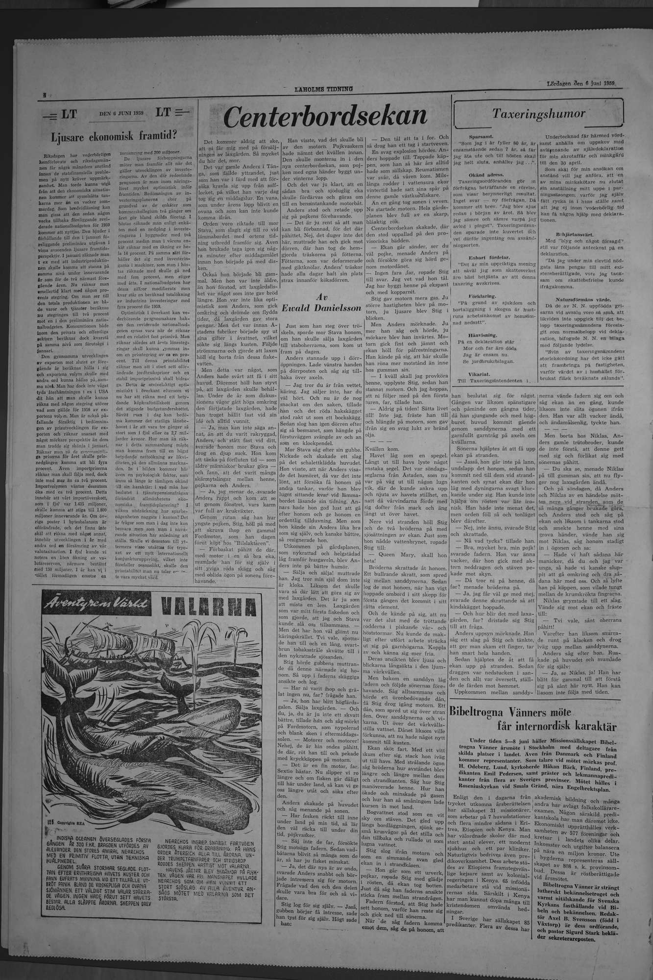Laholms Tidning Lördag 6 juni 1959, sida 4