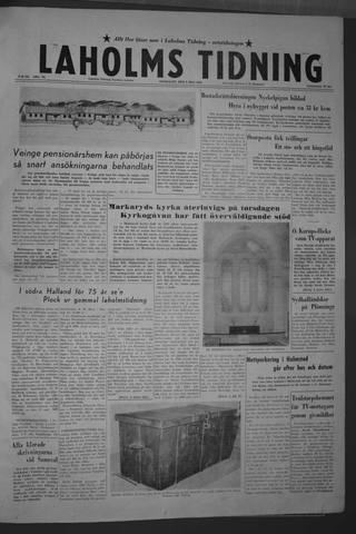 Förstasidan, Onsdag 6 maj 1959