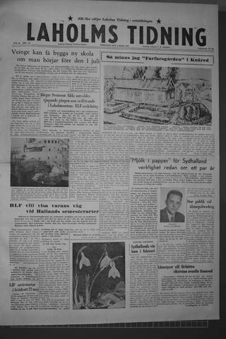 Förstasidan, Fredag 6 mars 1959
