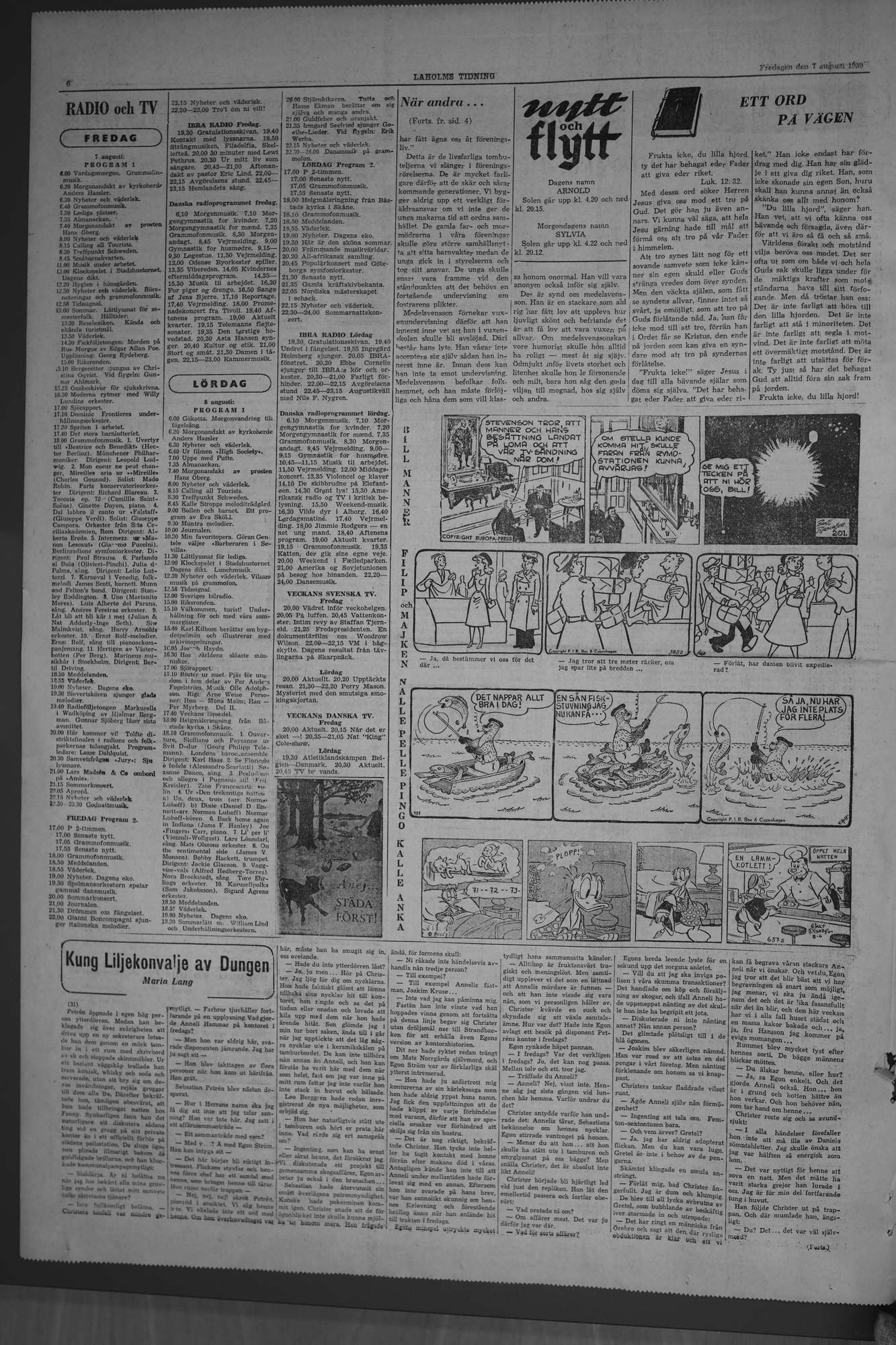 Laholms Tidning Fredag 7 augusti 1959, sida 6
