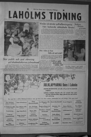 Förstasidan, Måndag 7 december 1959