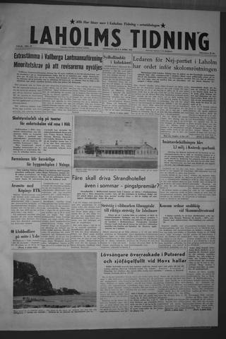 Förstasidan, Onsdag 8 april 1959