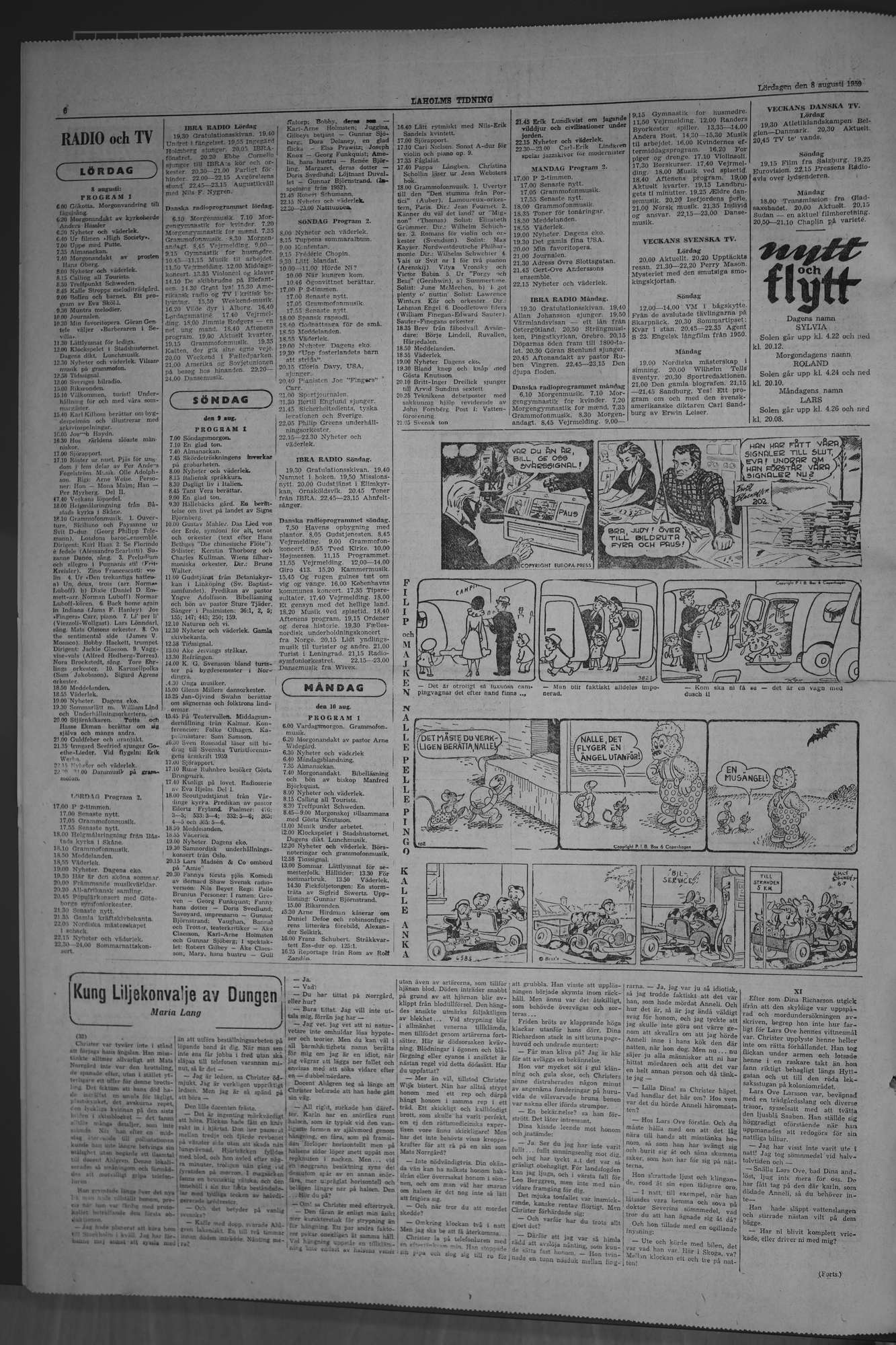 Laholms Tidning Lördag 8 augusti 1959, sida 6