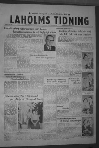 Förstasidan, Torsdag 8 januari 1959