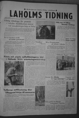 Förstasidan, Fredag 8 maj 1959