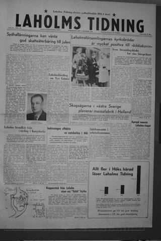 Förstasidan, Torsdag 8 oktober 1959