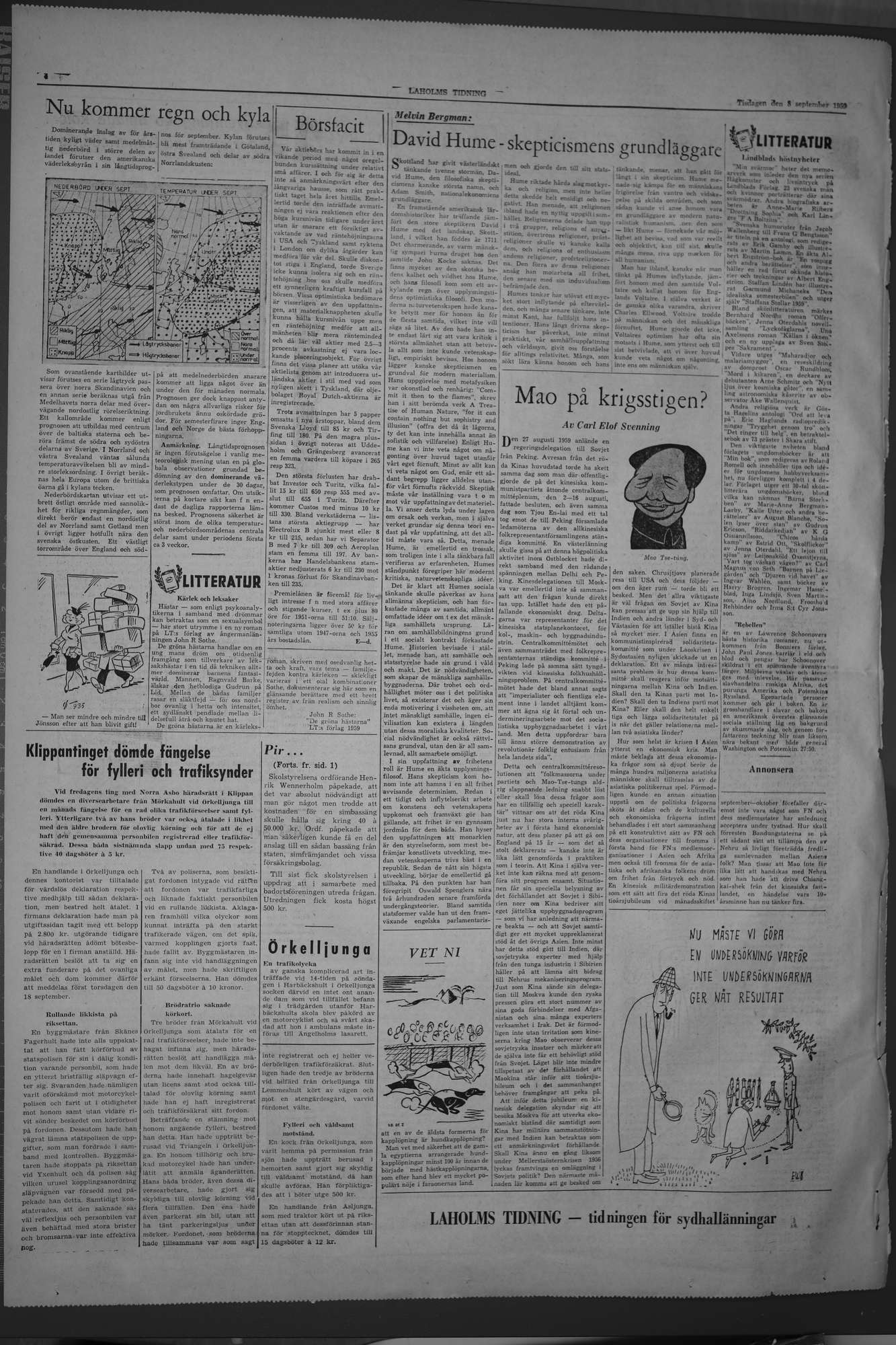 Laholms Tidning Tisdag 8 september 1959, sida 4
