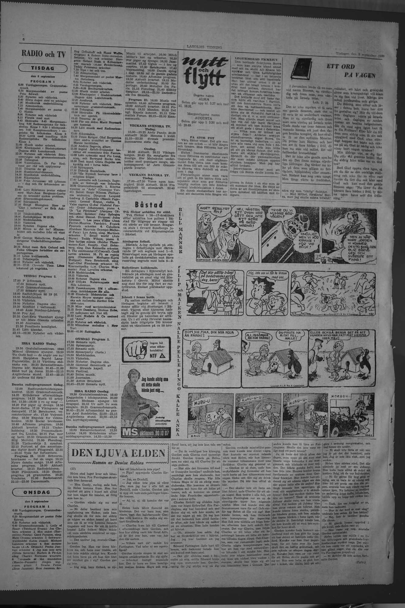 Laholms Tidning Tisdag 8 september 1959, sida 6