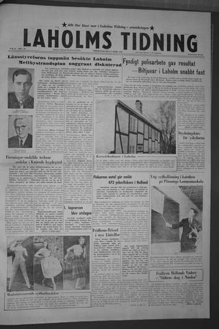 Förstasidan, Torsdag 9 april 1959