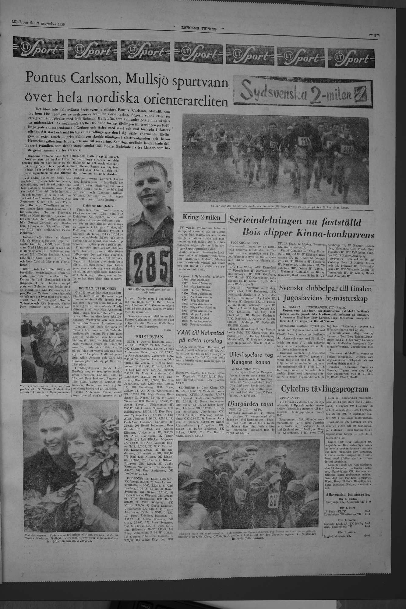 Laholms Tidning Måndag 9 november 1959, sida 5