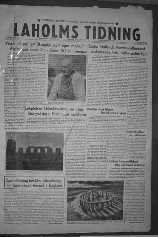 Förstasidan, Tisdag 1 september 1959