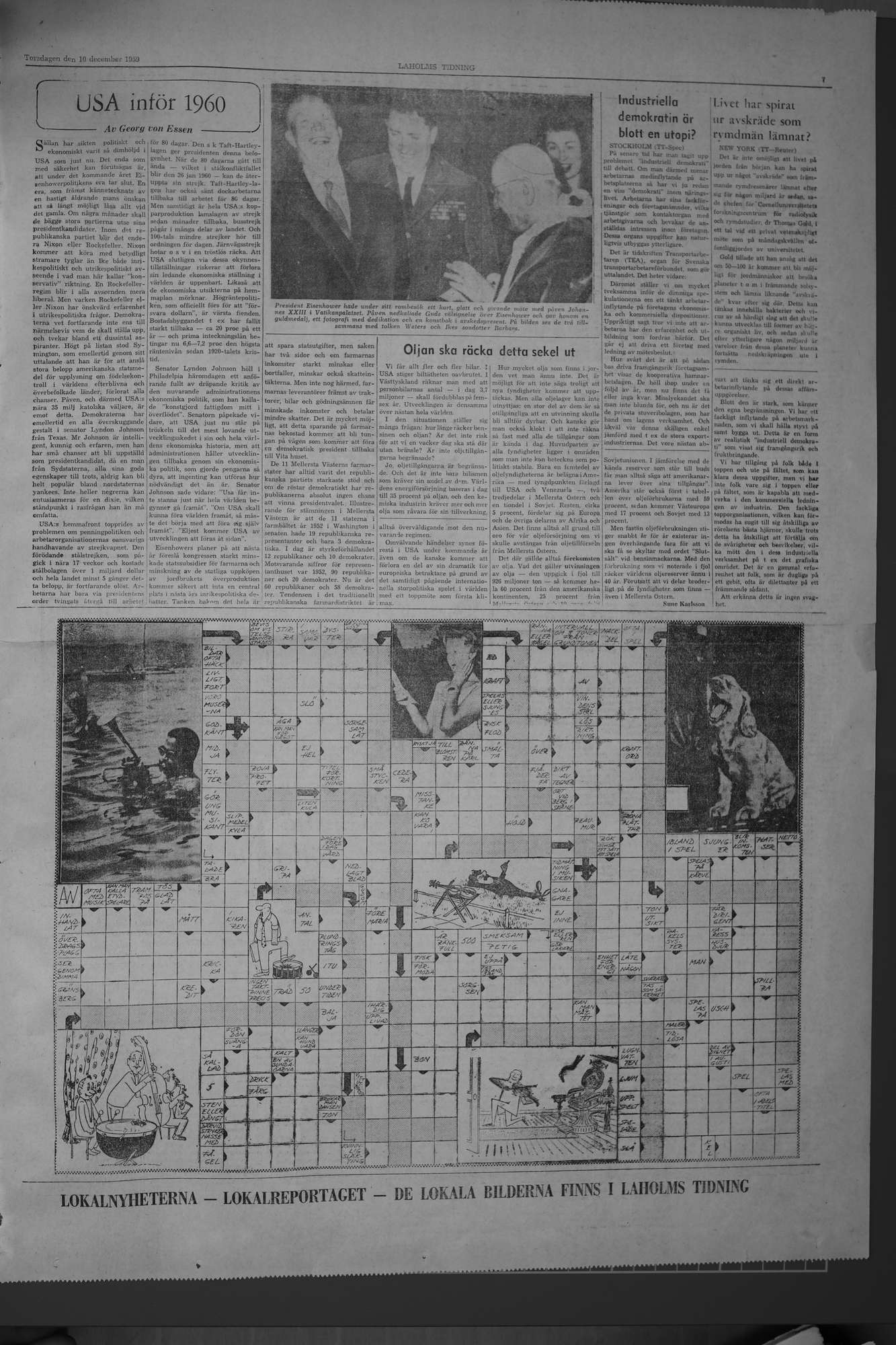 Laholms Tidning Torsdag 10 december 1959, sida 7