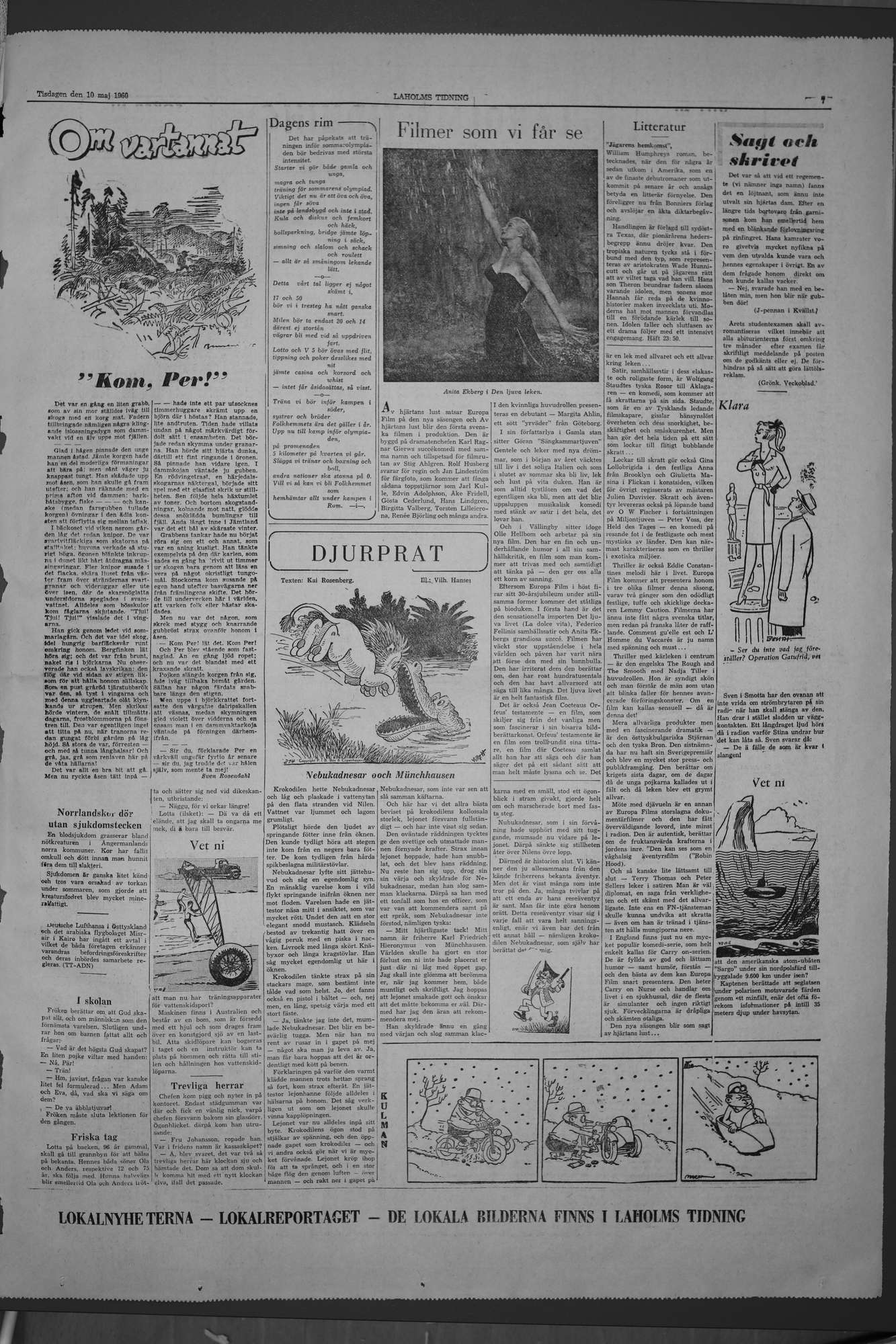Laholms Tidning Tisdag 10 maj 1960, sida 7