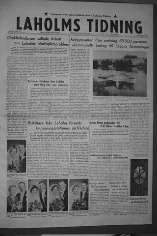 Förstasidan, Fredag 12 juni 1959