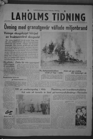 Förstasidan, Torsdag 12 maj 1960