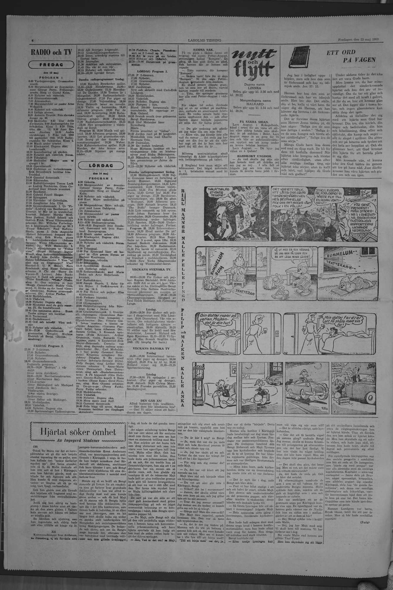 Laholms Tidning Fredag 13 maj 1960, sida 6