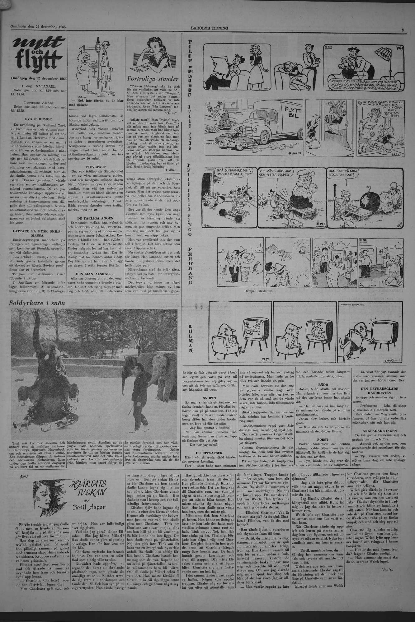 Laholms Tidning Onsdag 22 december 1965, sida 5