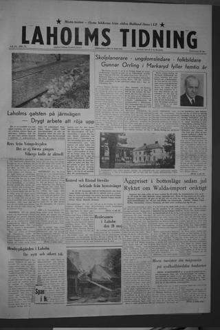 Förstasidan, Fredag 15 maj 1959