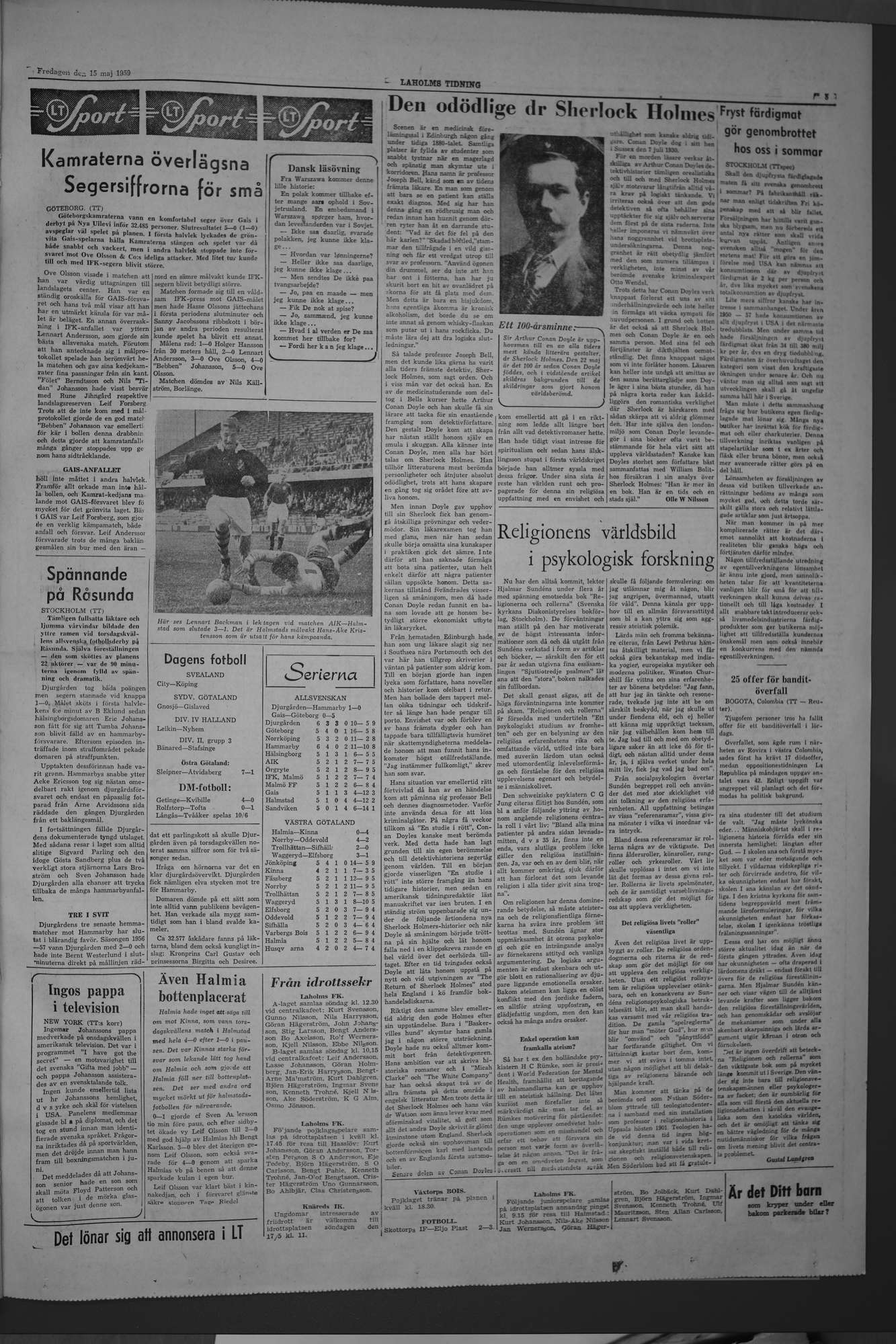 Laholms Tidning Fredag 15 maj 1959, sida 5