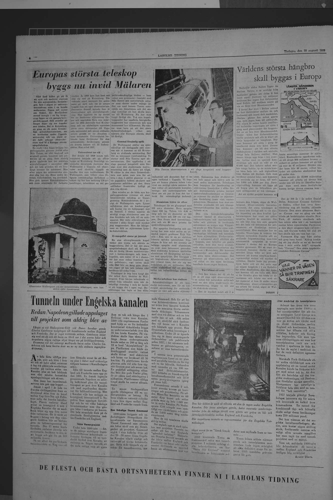 Laholms Tidning Tisdag 18 augusti 1959, sida 4